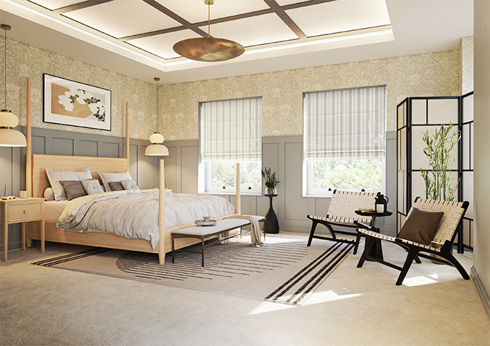 Laurel Stripe, Heritage - Roman Blind - Image 6